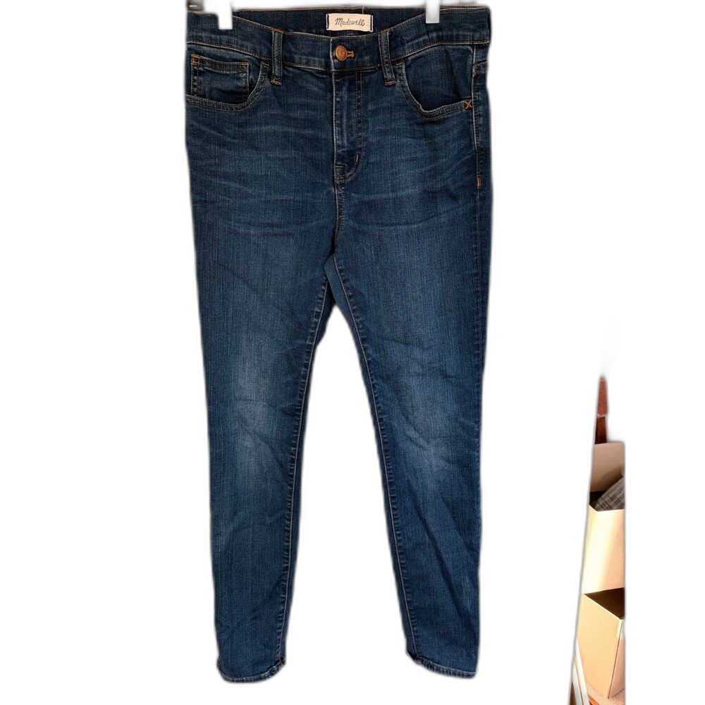 Madewell 9" Mid-Rise‎ Roadtripper Skinny Jeans in Dark Wash - Size 29